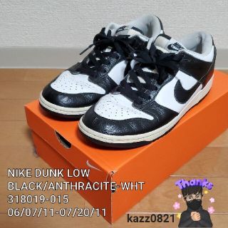 ナイキ(NIKE)の専用　NIKE DUNK LOW BLACK/WHITE 2011デットストック(スニーカー)