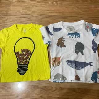 グラニフ(Design Tshirts Store graniph)の90 グラニフ　Tシャツ　2枚セット(Tシャツ/カットソー)