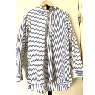 ユニクロ(UNIQLO)のユニクロ× JW Andersonファインクロスストライプシャツ（長袖）XL(シャツ)