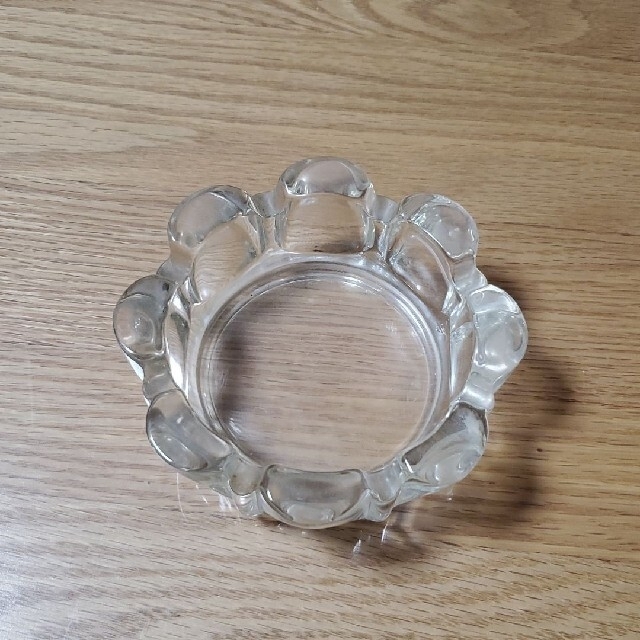 昭和レトロ クリスタル灰皿 ガラス灰皿 クリスタルガラス
