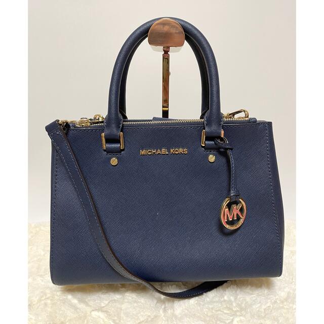 Michael Kors(マイケルコース)の【比較的美品】マイケルコース ショルダーバック　ネイビー　ブルー レディースのバッグ(ショルダーバッグ)の商品写真