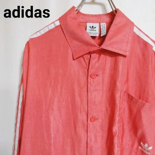 アディダス(adidas)の【レア】古着　アディダス　長袖シャツ　薄手　スリーライン　トレフォイル(シャツ)