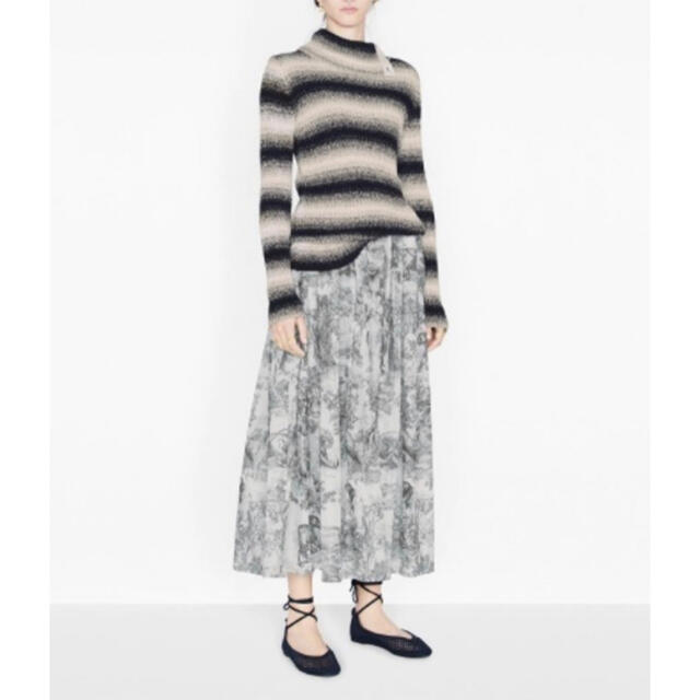 Christian Dior(クリスチャンディオール)のトワル　ドゥ　ジュイ　プリーツ　ミディアムスカート レディースのスカート(ロングスカート)の商品写真