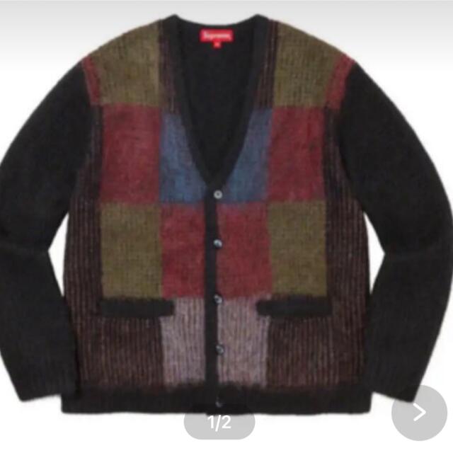 XL Supreme Brushed Grid Cardigan 新品未着用