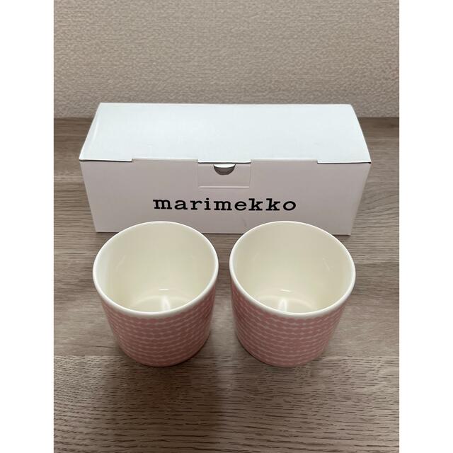 marimekko(マリメッコ)の新品marimekko  コップ2個セットpukettiプケッティ　ラテマグ インテリア/住まい/日用品のキッチン/食器(食器)の商品写真