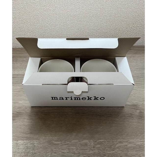 marimekko(マリメッコ)の新品marimekko  コップ2個セットpukettiプケッティ　ラテマグ インテリア/住まい/日用品のキッチン/食器(食器)の商品写真