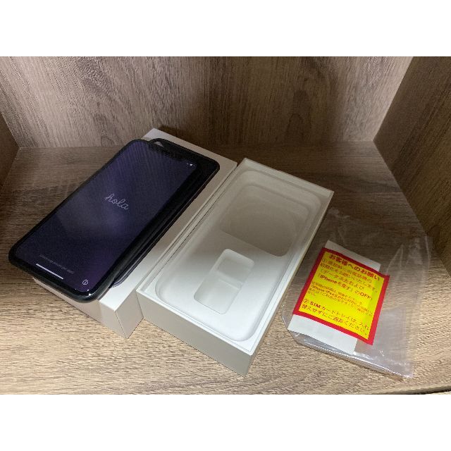 Apple(アップル)のiPhone XR 128GB ブラック 交換品 SIMフリー 箱つき スマホ/家電/カメラのスマートフォン/携帯電話(スマートフォン本体)の商品写真