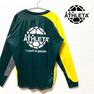 アスレタ(ATHLETA)の【美品】ATHLETA アスレタ　ウェア　長袖　フットサル　サッカー　黄　緑(ウェア)