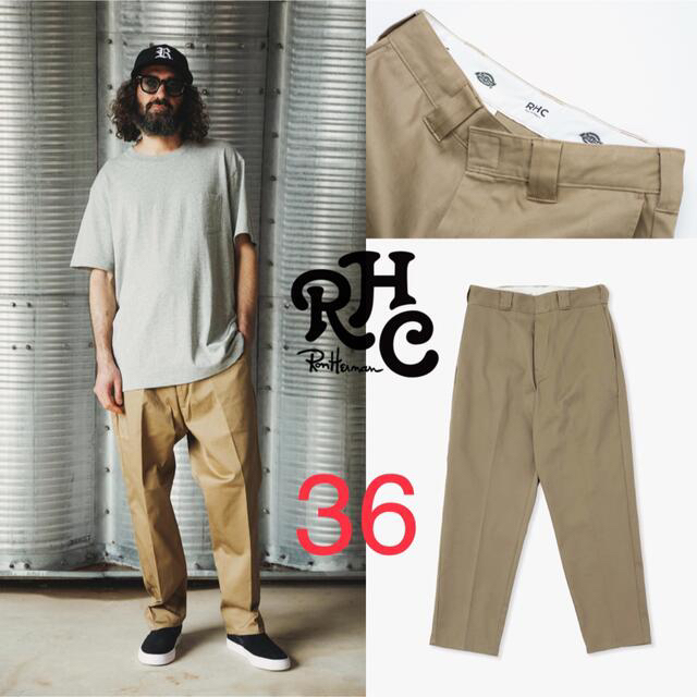 メンズRHC × DICKIES ワイドワークパンツ 36