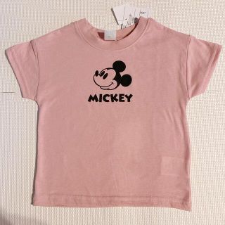 ニシマツヤ(西松屋)のミッキー ディズニー Tシャツ こども服 95 90 ピンク (Tシャツ/カットソー)