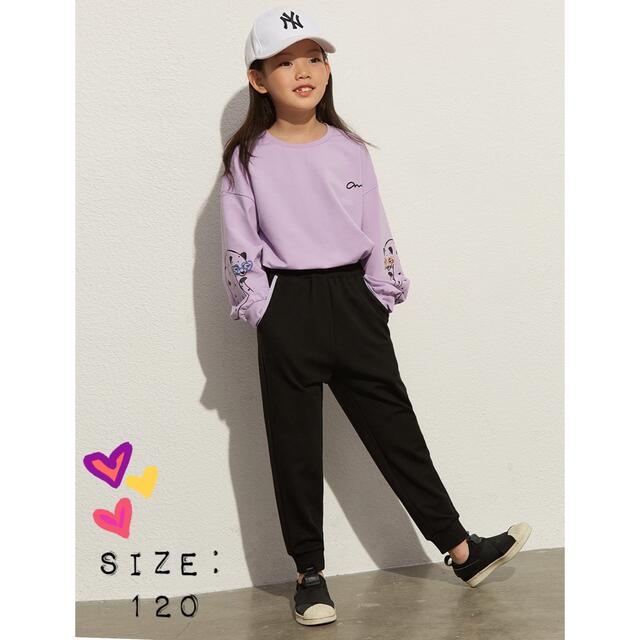 新品タグ付き　女の子　長袖Tシャツ&長ズボンのセットアップ120cm