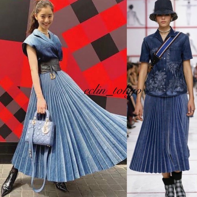 Christian Dior(クリスチャンディオール)の幻の一着！DIOR 新木優子さん愛用 デニム ロングスカート E2241 レディースのスカート(ロングスカート)の商品写真