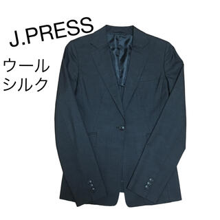 ジェイプレス(J.PRESS)のJ.PRESS テーラードジャケット　グレー系　レディース(テーラードジャケット)