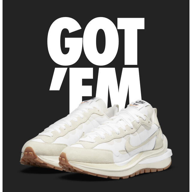 sacai × Nike Vapor Waffle "White Gum"