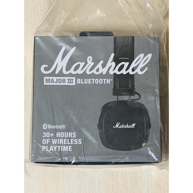 専門店では MAJOR 【新品未開封】Marshall III ブラック BLUETOOTH ヘッドフォン+イヤフォン