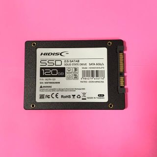 ○HIDISC 2.5インチ SSD 120GB 新品未使用(PCパーツ)