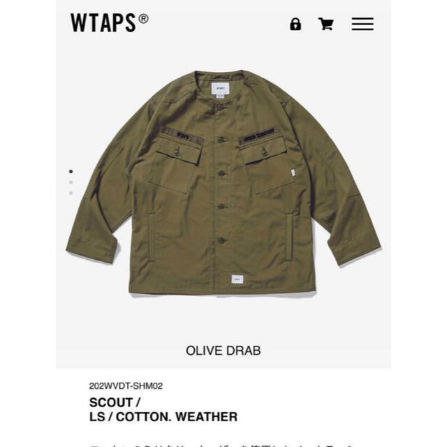 20aw wtaps scout shirt