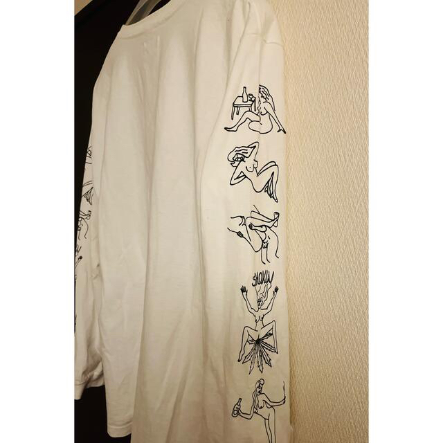 WACKO MARIA(ワコマリア)のワコマリア NUDE GIRL L/S TEE L WHITE メンズのトップス(Tシャツ/カットソー(七分/長袖))の商品写真