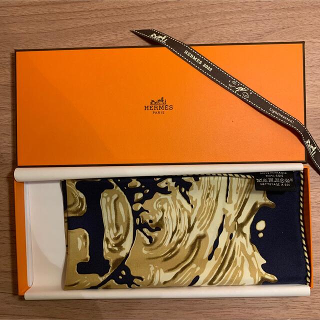 HERMES ガヴロッシュ ペンキ塗りたて Bleu Noir/Bronze