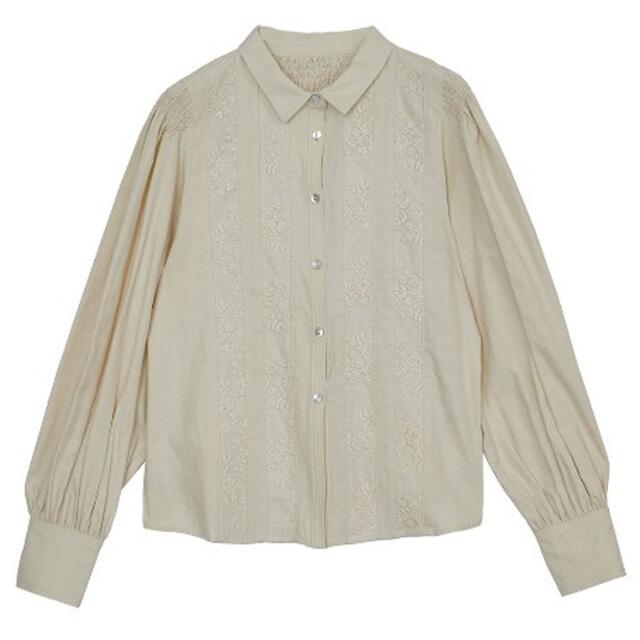 Ameri VINTAGE - AMERI LACE DOCKING GATHER BLOUSE ブラウス
