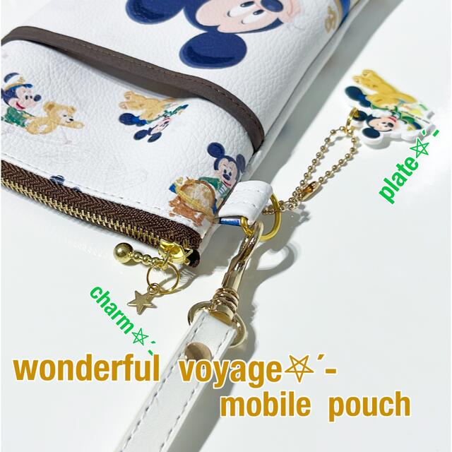 ☆wonderful  voyage☆スマホポーチ☆モバイルポーチ☆ レディースのファッション小物(ポーチ)の商品写真