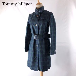 トミーヒルフィガー(TOMMY HILFIGER)の♪美品♪ Tommy hilfiger ボンディング タータンチェック コート(その他)