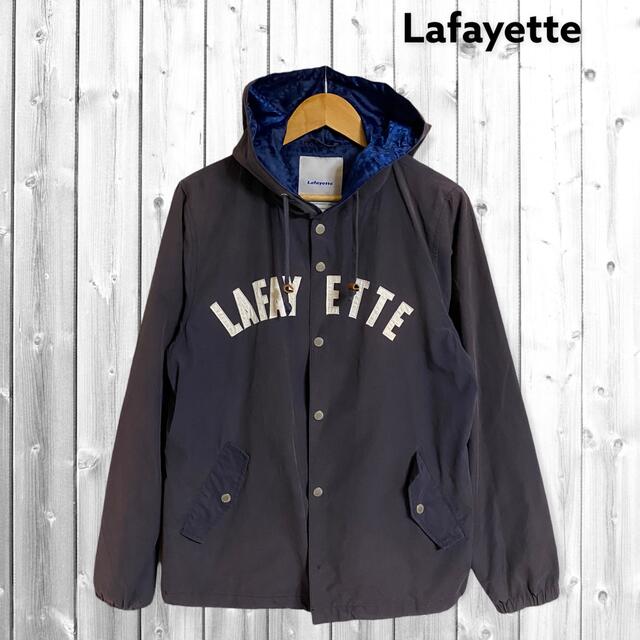 Lafayette アーチロゴ　コーチジャケット　フード　パーカー　コットン メンズのジャケット/アウター(ナイロンジャケット)の商品写真