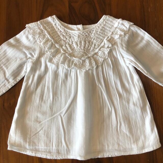 ZARA KIDS(ザラキッズ)のZARABaby レース編みブラウス　3-4years/104cm キッズ/ベビー/マタニティのキッズ服女の子用(90cm~)(ブラウス)の商品写真