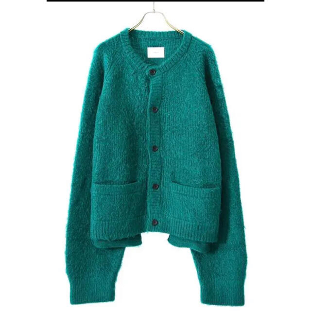 stein 20aw KID MOHAIR CARDIGAN "GREEN"