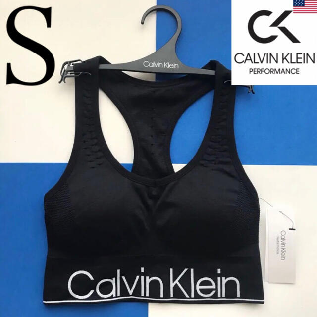 Calvin Klein - レア 新品 USA カルバンクライン パフォーマンス ブラ 黒 S 下着の通販 by rain@土日発送休み