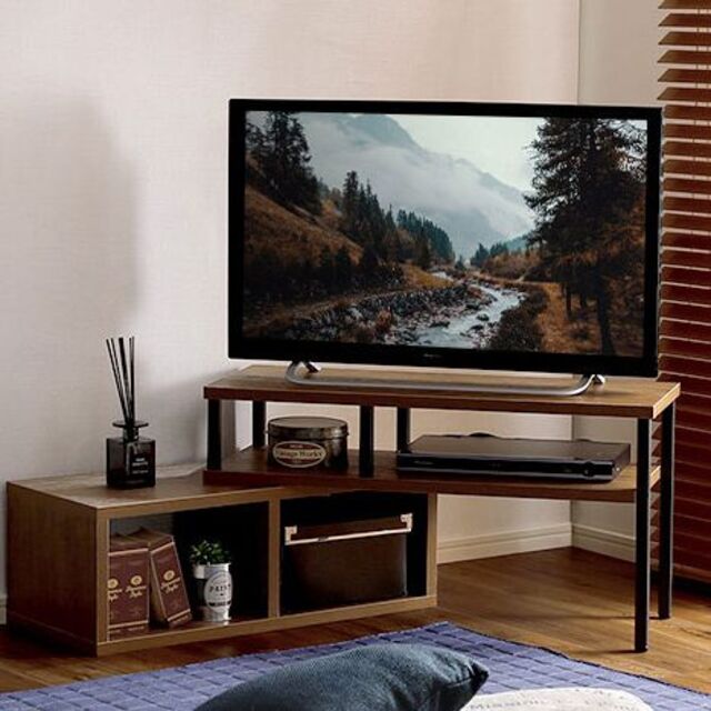 ヴィンテージ伸縮テレビ台 テレビ台 北欧 おしゃれ スライド コーナー