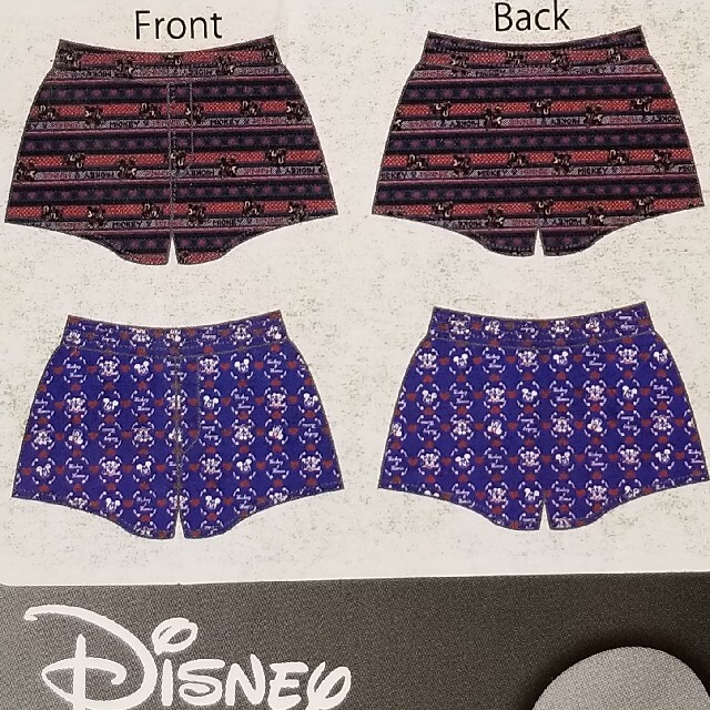 Disney(ディズニー)のディズニー　Mickey Mouse　トランクス　2枚組　Mサイズ　綿100% メンズのアンダーウェア(トランクス)の商品写真
