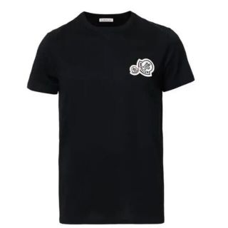 モンクレール(MONCLER)の★希少サイズ★ MONCLER Tシャツ XS ワッペン モンクレール ブラック(Tシャツ/カットソー(半袖/袖なし))