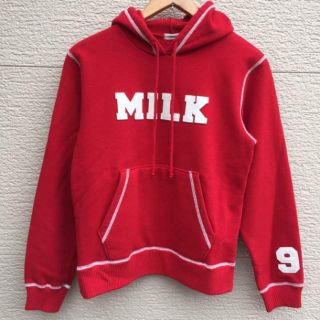 ミルク(MILK)のMILK パーカー レディース 赤 スウェット(パーカー)