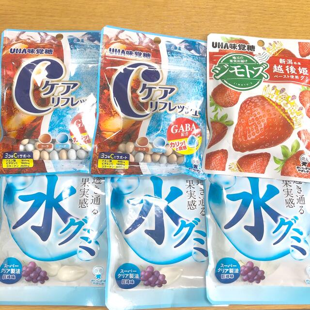 UHA味覚糖(ユーハミカクトウ)のUHA味覚糖　グミセット　3種類 食品/飲料/酒の食品(菓子/デザート)の商品写真