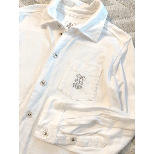 PETIT BATEAU(プチバトー)のプチバトーコットンシャツ キッズ/ベビー/マタニティのキッズ服男の子用(90cm~)(ブラウス)の商品写真