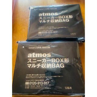 アトモス(atmos)のsmart スマート5月号付録 atmos スニーカーBOX形　マルチ収納BAG(バッグパック/リュック)