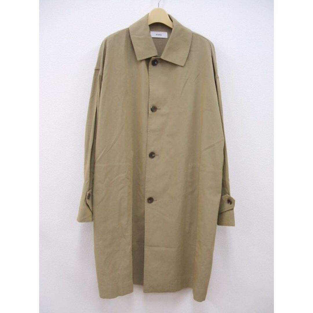 marka(マーカ)のmarka/2021SS/定価35200円/SHIRT COAT - 100/2 gv twill/1/ベージュ/コート/マーカ【メンズ】【中古】1-0609M☆ メンズのジャケット/アウター(その他)の商品写真