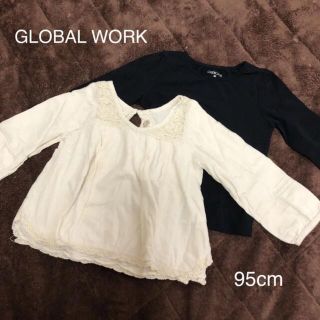 グローバルワーク(GLOBAL WORK)の【193】GLOBAL WORK ブラウス　長袖トップスセット　95cm(Tシャツ/カットソー)