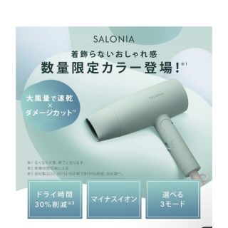  SALONIA ドライヤー サロニア スピーディーイオンドライヤー(ドライヤー)