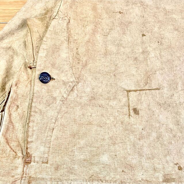 40s フランス ハンティング ジャケット ビンテージ メンズのジャケット/アウター(カバーオール)の商品写真