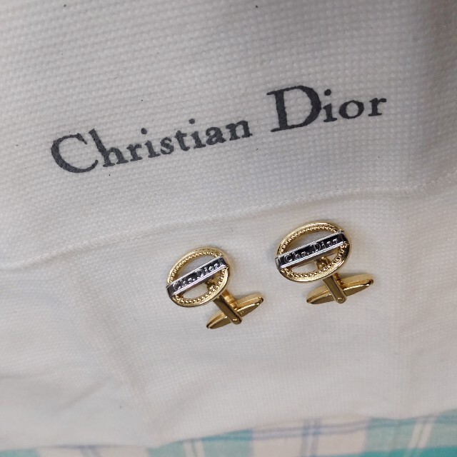 Christian Dior(クリスチャンディオール)の確実本物＊Christian Dior ディオール カフリンクス カフスリンク メンズのファッション小物(カフリンクス)の商品写真