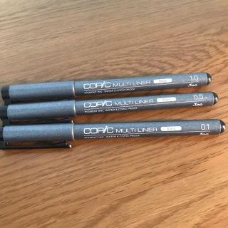 copic multi liner black 0.1 0.5 1.0 セット(カラーペン/コピック)