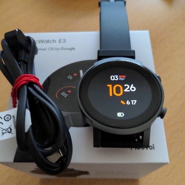 スマートウォッチ　Ticwatch E3　Wear OS by Google メンズの時計(腕時計(デジタル))の商品写真