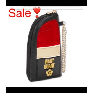 マリークワント(MARY QUANT)の【新品タグ付】マリークワント💕チェーン付 ポーチ💄リップスティック レッド(ポーチ)