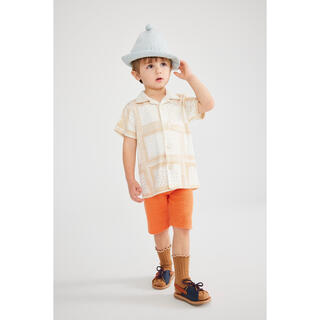 misha and puff button down top 3-4y