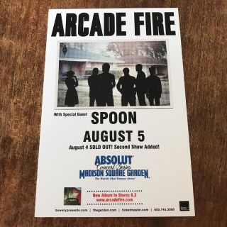 ARCADE FIRE アーケイドファイア　ニューヨークMSG公演ポストカード(ミュージシャン)