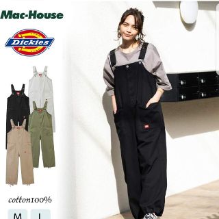 ディッキーズ(Dickies)の専用！Dickies ディッキーズ　裾ドロスト　オーバーオール　黒　Lサイズ(サロペット/オーバーオール)