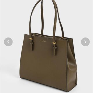 チャールズアンドキース(Charles and Keith)のクラシックダブルハンドル トートバッグ(トートバッグ)