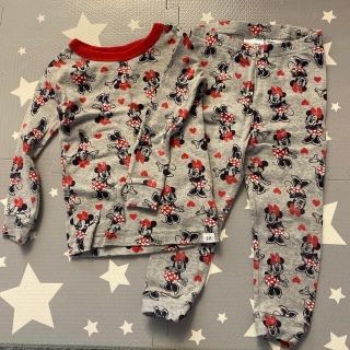 ベビーギャップ(babyGAP)のくま様☆GAP ミニーマウス総柄パジャマ H&M レオパードピンクTセット(パジャマ)